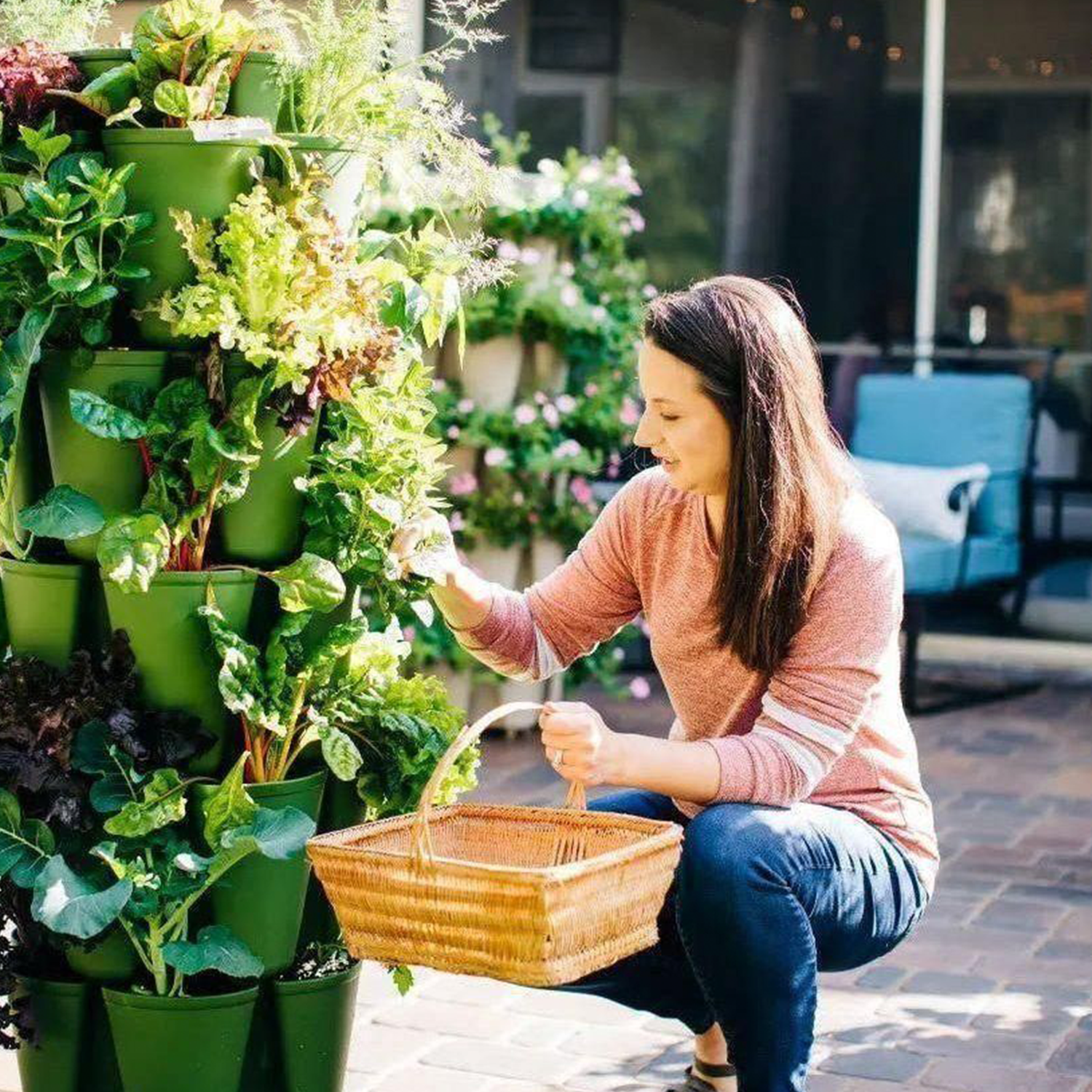 5 Tier GreenStalk Garden Original Vertical Planter - Basic Texture