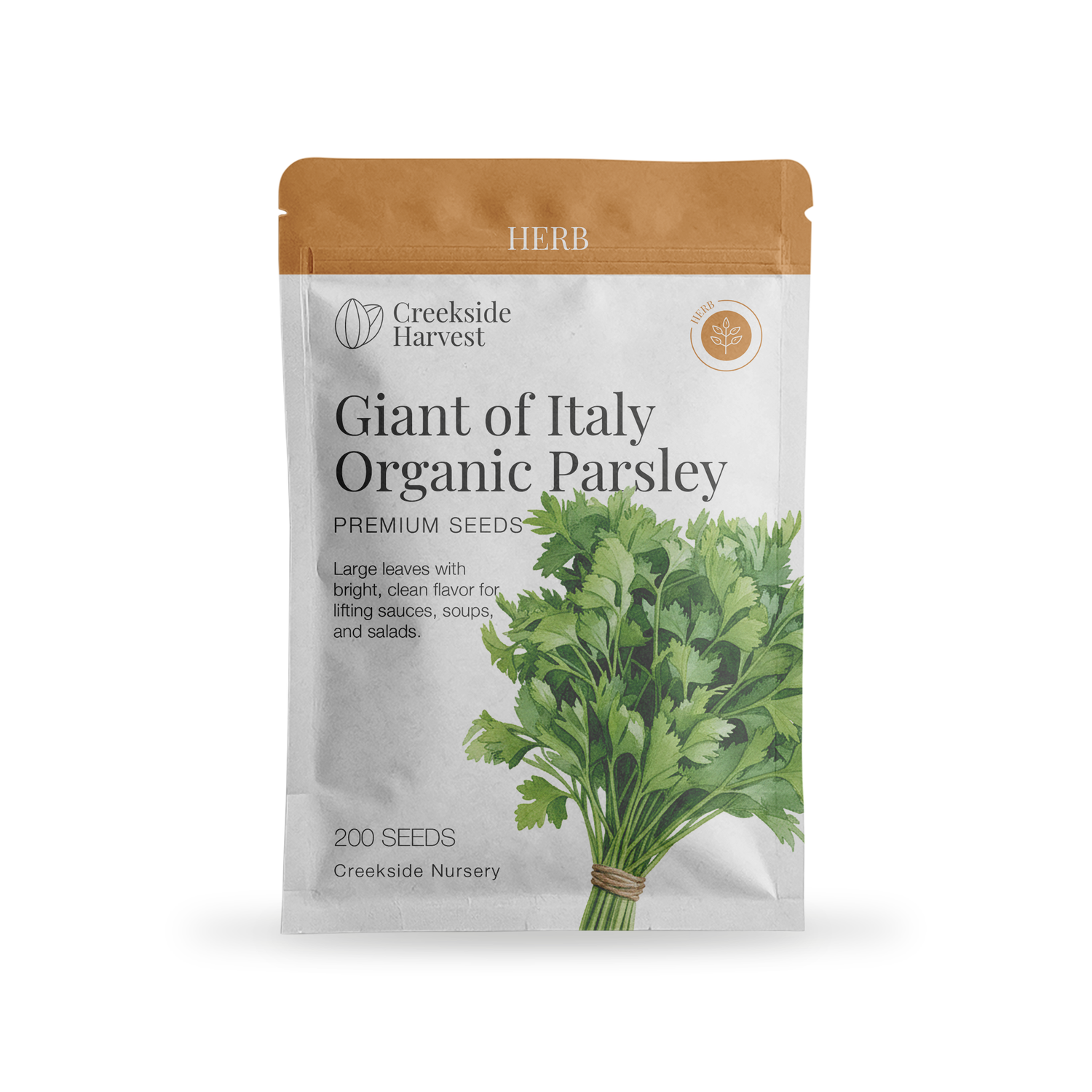 Giant of Italy Organic Parsley Seeds