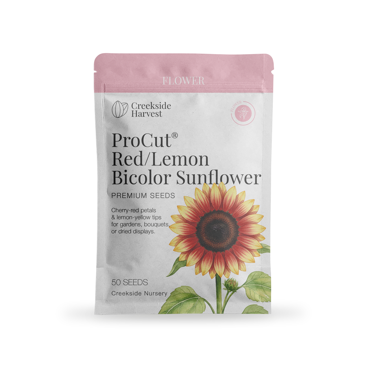 ProCut® Red/Lemon Bicolor Sunflower Seeds