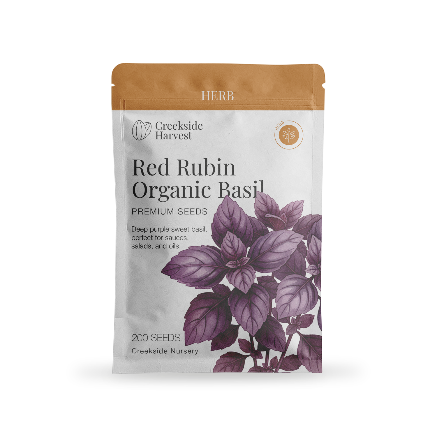 Red Rubin Organic Basil Seeds