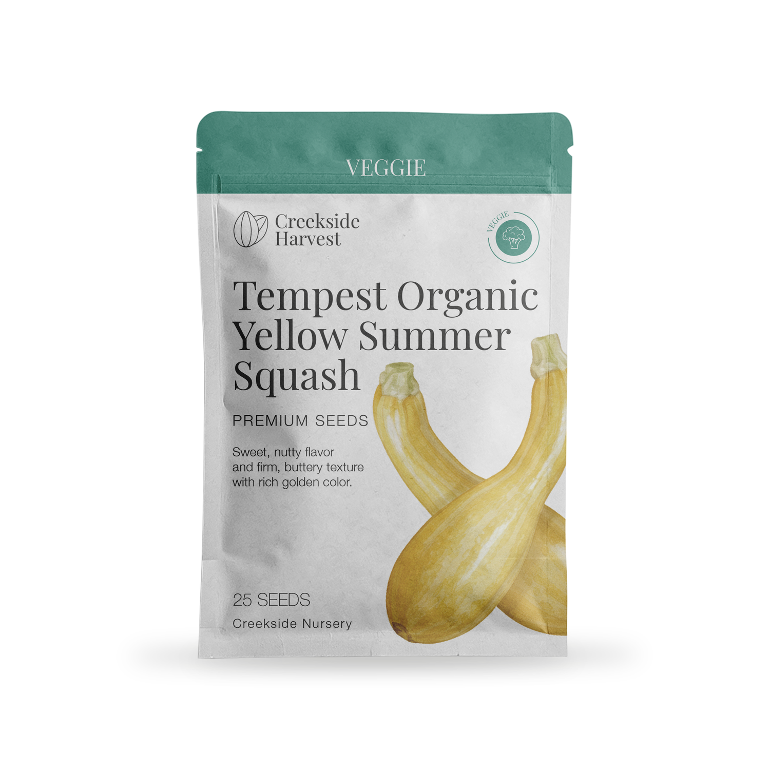 Tempest Organic Yellow Summer Squash Seeds