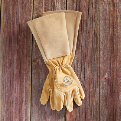 All Leather Gauntlet Glove from Lazy Leaf